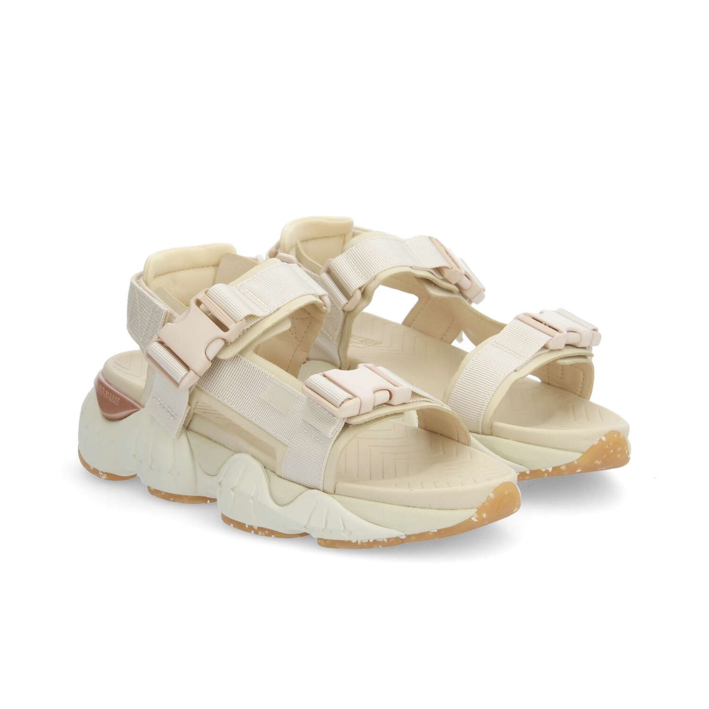 KRAZEE SANDALE W - NAPPA/NYLON STR - BEIGE